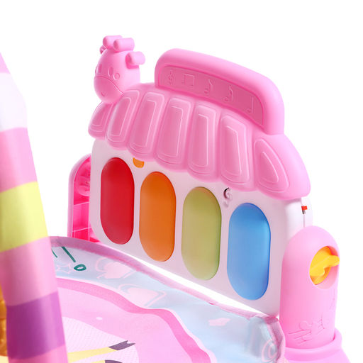 Музыкальный развивающий коврик Весёлые зверята, цвет розовый - Simaland фото 5