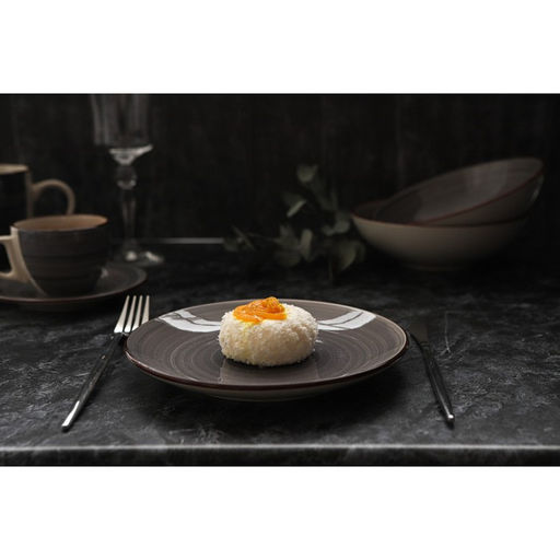 Тарелка керамическая десертная Доляна Морской мир, d=19 см, цвет коричневый фото 6