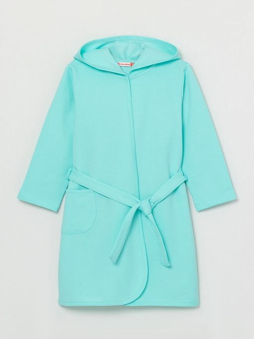 CRB wear/CSBG 40012-40 Халат для девочки, бирюзовый/Ex.Cherubino фото 2