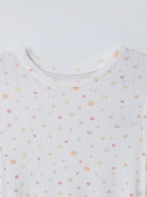 Сорочка ночная женская белая с цветочным принтом - Mark formelle фото 5