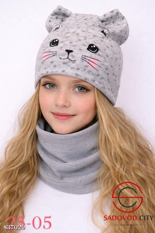 Шапка и снуд для девочки