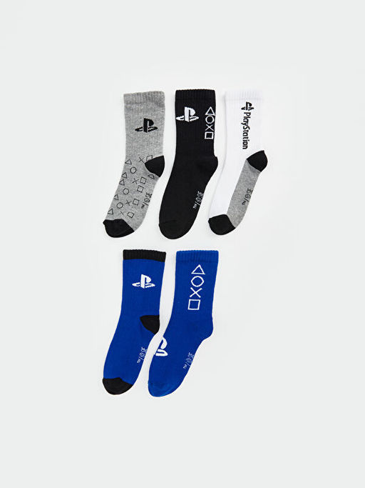 PlayStation Desenli Erkek ?ocuk Patik ?orap 5li - Waikiki фото 2