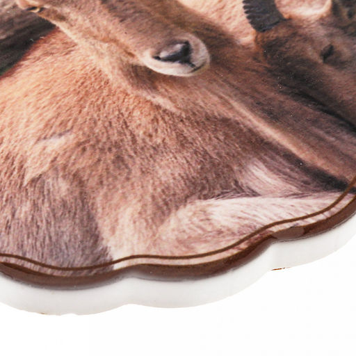 Подставка под горячее (панно) "Ферма" 15х19см h1см "Счастья в дом" керамика, фотопечать с глазурью, подложка пробковое дерево, фигурный край, в упаковке (Китай)