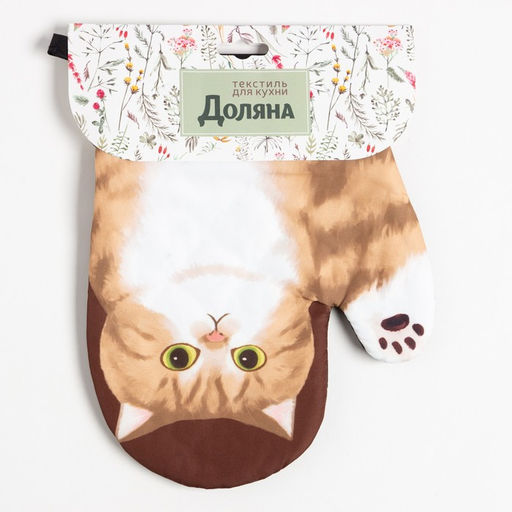 Варежка Доляна Котики Муся 24*18 см, 100% п/э  фото 4