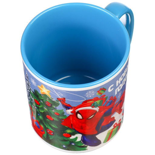 Кружка керамическая «С Новым годом!» 320 мл, Человек паук, МИКС