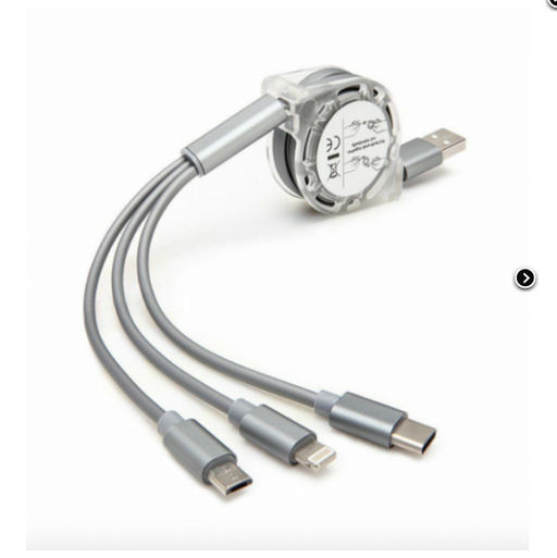 3 в 1, кабель для зарядного устройства с несколькими USB-портами, выдвижной адаптер для нескольких зарядных шнуров с разъемами порта Mini Type C Micro USB - Family фото 4