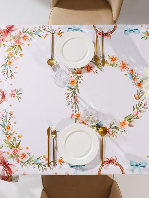 Скатерть на стол «Доляна. Пасхальные цыплята» 145×180 ± 3 см