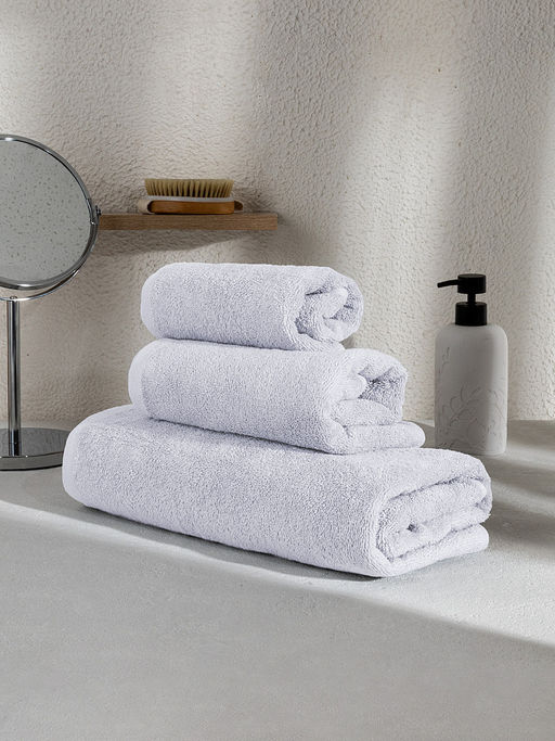 Полотенце махровое 50x90 белый махровая ткань - Denastia фото 4