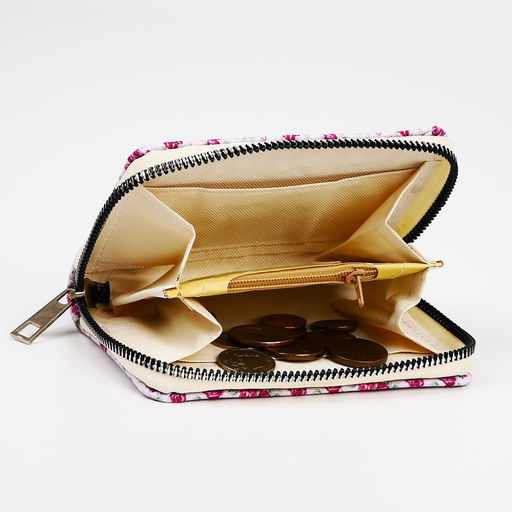 Кошелёк, 2 отдела на молнии, цвет белый - NAZAMOK KIDS фото 5