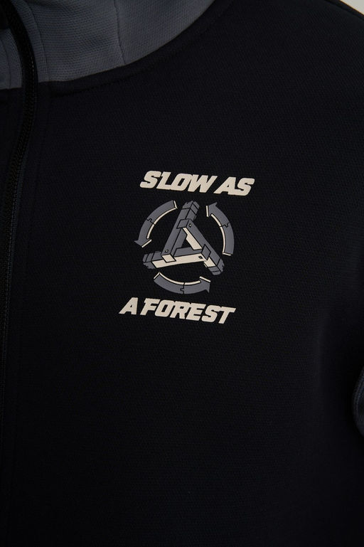 Толстовка на молнии Черный/Серый CAMPUS BASKETBALL Knit Track Top - Anta фото 10