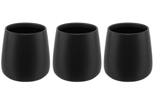 Набор 3 банок д/хранения 850 мл 12*12*13 см Tea, Coffe, Sugar с бамбук. крышк.черный матовый - Elan gallery фото 16