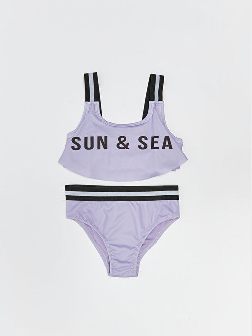 Bask?l? K?z ?ocuk Bikini