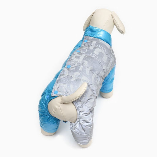 Комбинезон Ультра светоотражающий, размер 12 (ДС 24 см, ОГ 38 см, ОШ 27 см), голубой - Simaland фото 3