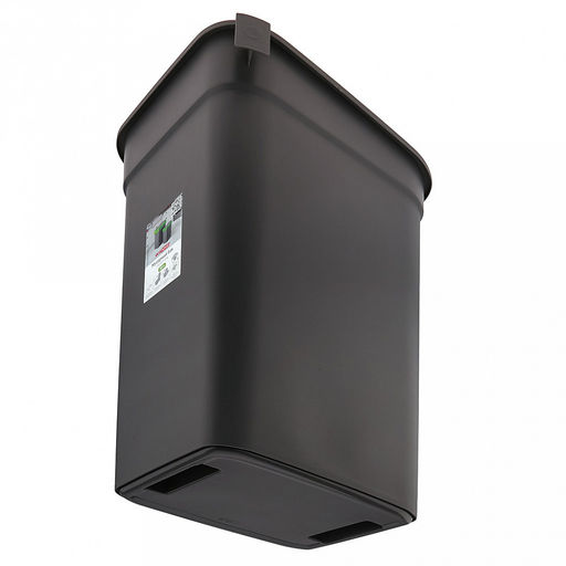 Ведро для мусора с плавающей крышкой пластмассовое SMART BIN 50л, с креплением для мусорных пакетов, зеленый Econova (Россия) - Домашняя мода фото 8