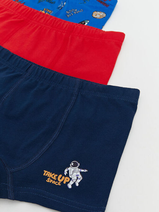 Beli Lastikli Penye Erkek ?ocuk Boxer 3l?