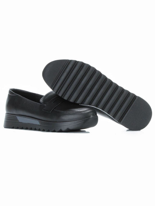 03-5309 BLACK Полуботинки женские (натуральная кожа)