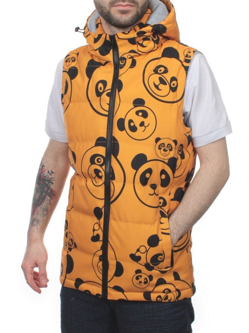 2120 YELLOW Жилет мужской (100 гр. синтепон) - Fashion фото 4