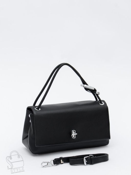 Сумка женская кожаная 8067Q black Polina&Eiterou