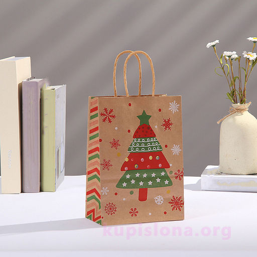 Подарочный пакет Подарок у ёлки большой - Купи слона фото 3