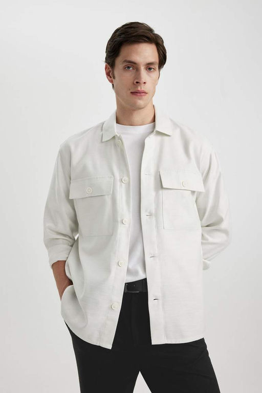 Куртка-рубашка с воротником-поло Relax Fit - Defacto фото 2