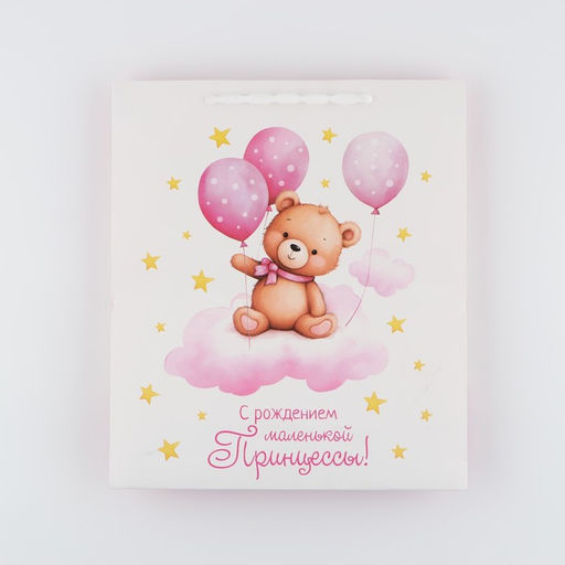 Цена за 2 шт. Пакет ламинированный «Принцессе», M 25.5 х 30 х 9 см