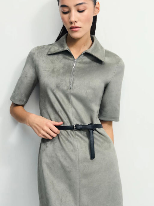 Платье мини из искусственной замши / Zarina