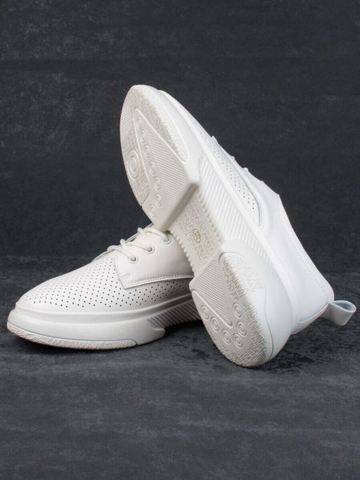 03-PDXL140-5 BEIGE Кроссовки женские (натуральная кожа)