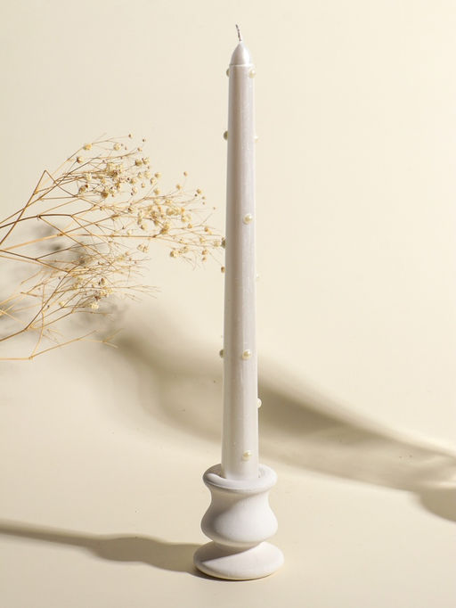 Набор свечей античных Белый жемчуг, 2.3?25 см, 2 шт., 7.6?28?2.3 см