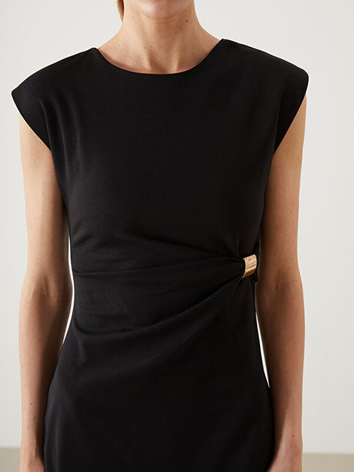 Bisiklet Yaka Elbise