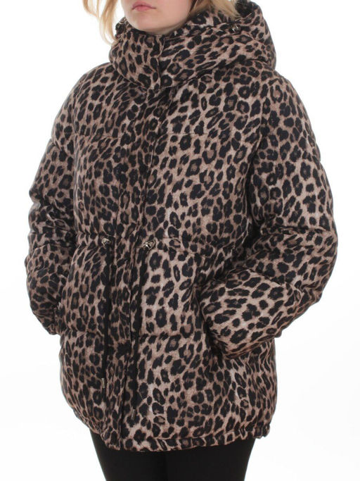 SJ 2251 BROWN /LEOPARD Куртка зимняя женская (200 гр. холлофайбер) - Fashion фото 5