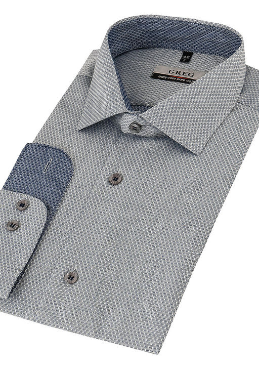 Сорочка мужская длинный рукав GREG 323/131/8179/Z/1_GB  фото 8
