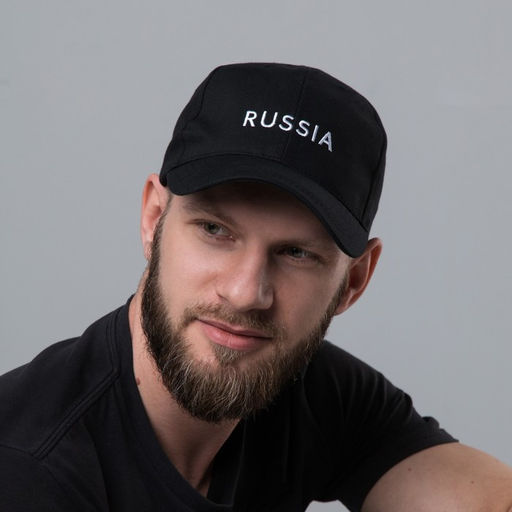 Кепка мужская "RUSSIA" мужская, черный