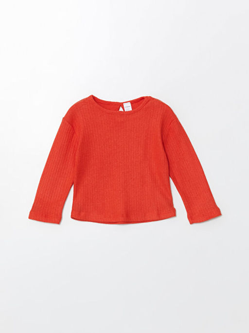 Bisiklet Yaka Basic K?z Bebek Ti??rt ve Pantolon 2li Tak?m - Waikiki фото 2