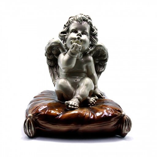 Фигурка Ангелочек с сердечком дарует защиту семейных отношений 26см-22см 5кг200гр ХРУПКОЕ