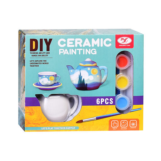 Творческая мастерская "Посуда" для раскрашивания, в коробке