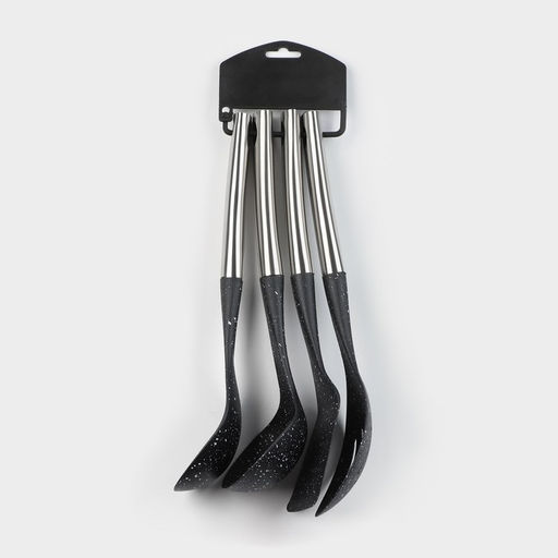 Набор кухонных принадлежностей Доляна «Космос», 4 предмета, чёрный