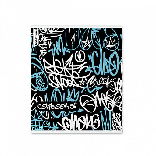 Цена за 5 шт. Тетрадь общая ученическая ErichKrause Graffity, 96 листов, клетка,матовая ламинация+выборочный лак_MIX-PACK фото 3