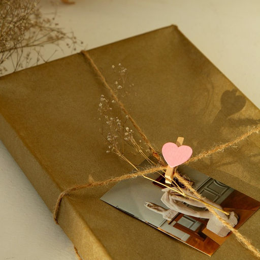 Набор прищепок в деревянной коробке «Сердечки» набор 50 шт.