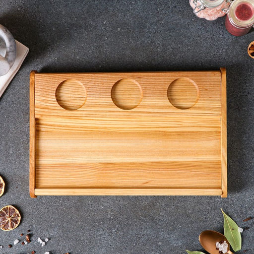 Доска для подачи Доброе дерево «Рибай», 30×20 см, массив ясеня