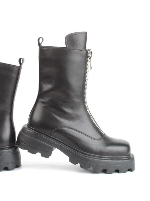 01- D174-G81 BLACK Ботинки демисезонные женские (натуральная кожа) - Фабричный китай фото 13