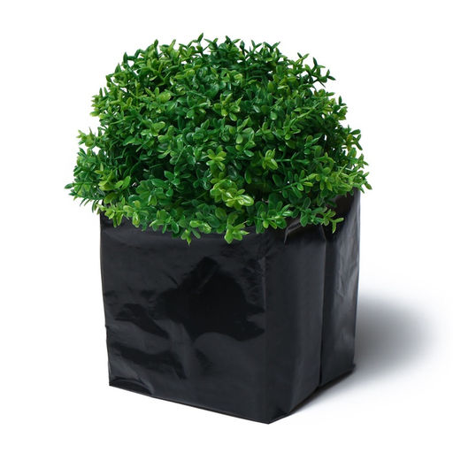 Цена за 100 шт. Пакет для рассады, 300 мл, 13×7 см, полиэтилен, толщина 50 мкм, с перфорацией, чёрный, Greengo