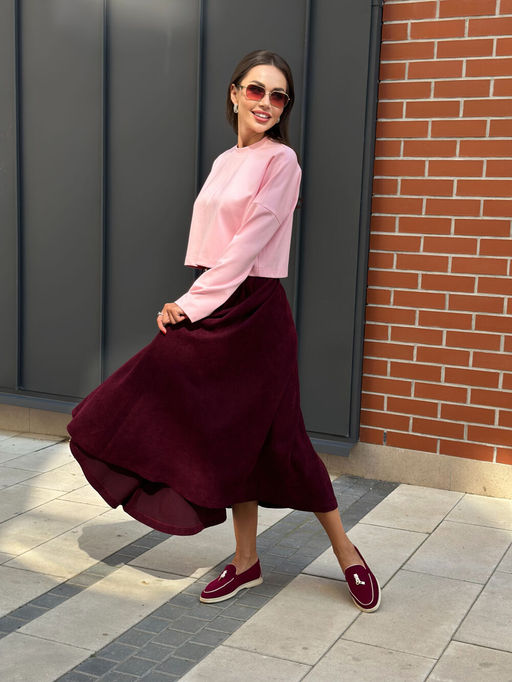 Юбка AURA 5065-164 винный  фото 3