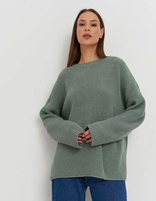 K13279 Джемпер (вязаный трикотаж) МЯТНЫЙ