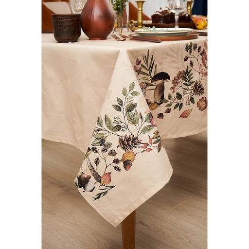 Скатерть «Этель» Nature forest 146×180 см, 100% хлопок, репс 210 г/м²