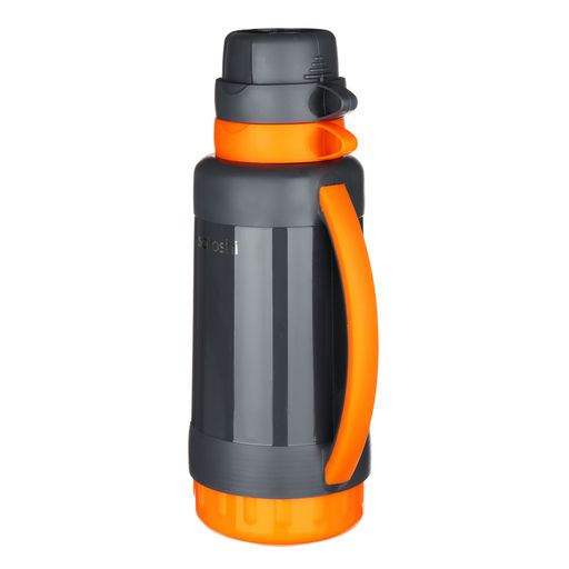 Термос 1л Шторм, стеклянная колба, 2 чашки