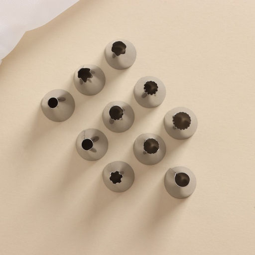 Набор кондитерский Доляна, 11 предметов: 10 насадок, мешок, МИКС фото 10