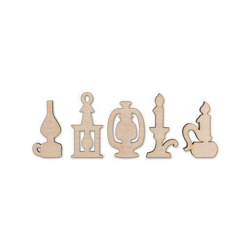 Заготовка для декорирования Mr. Carving ВД-219 Набор мини-фигур №4 фанера 0.3 см СК/Распродажа Мишка 2-6 см  фото 3