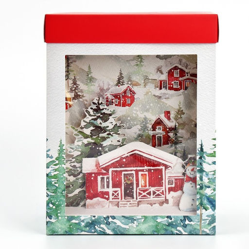 Коробка подарочная новогодняя складная с 3D эффектом «Сказочных моментов», 18×14×23 см