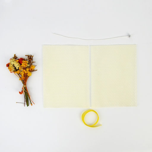 Свеча своими руками. Создание свечи из вощины с декором Романтика, набор для творчества