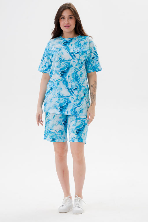 Костюм из кулирки унисекс дым бирюза - Амадэль фото 20